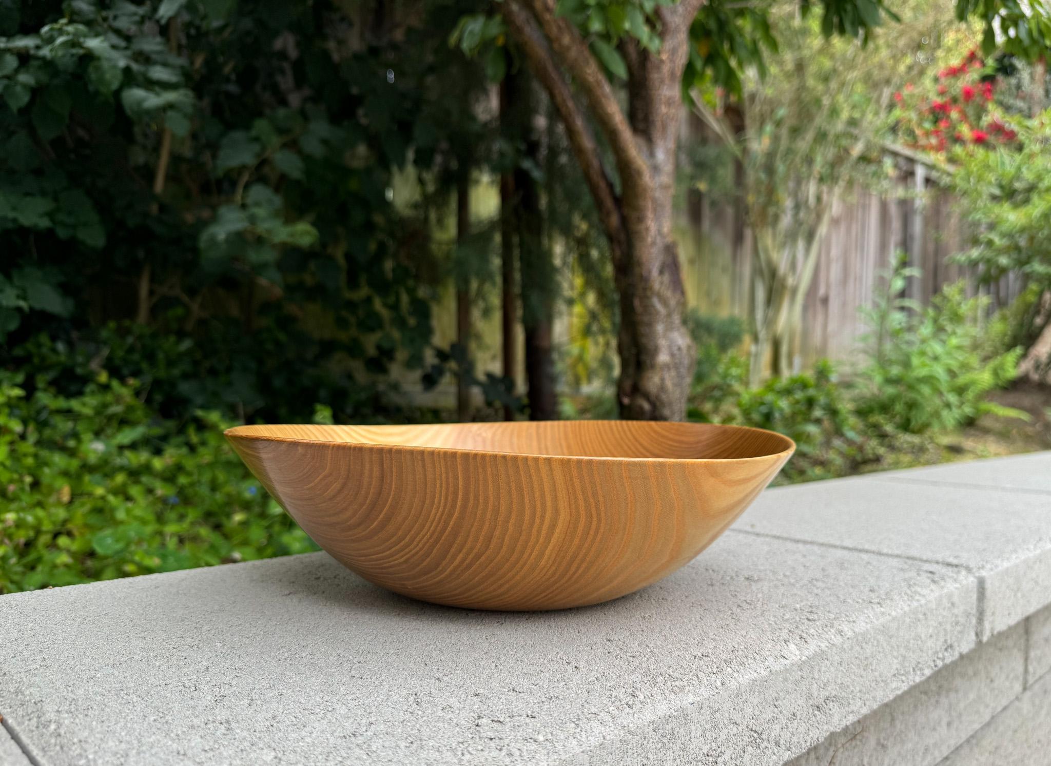 David Lory Woodworker Black Ash Studio Turned Decorative Bowl, 2009 9