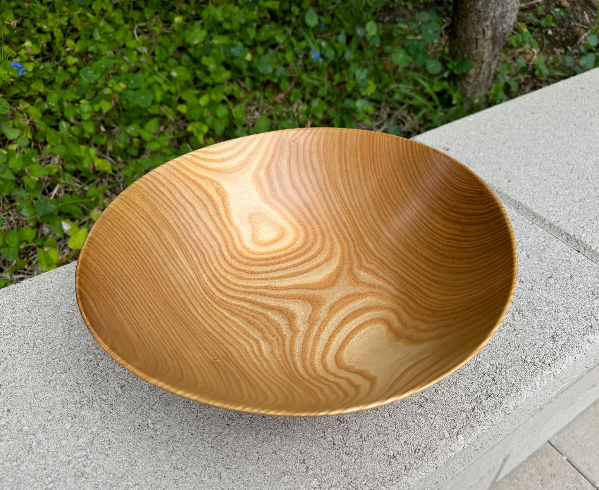 David Lory Woodworker Black Ash Studio Turned Decorative Bowl, 2009.  This piece is signed to the bottom.  