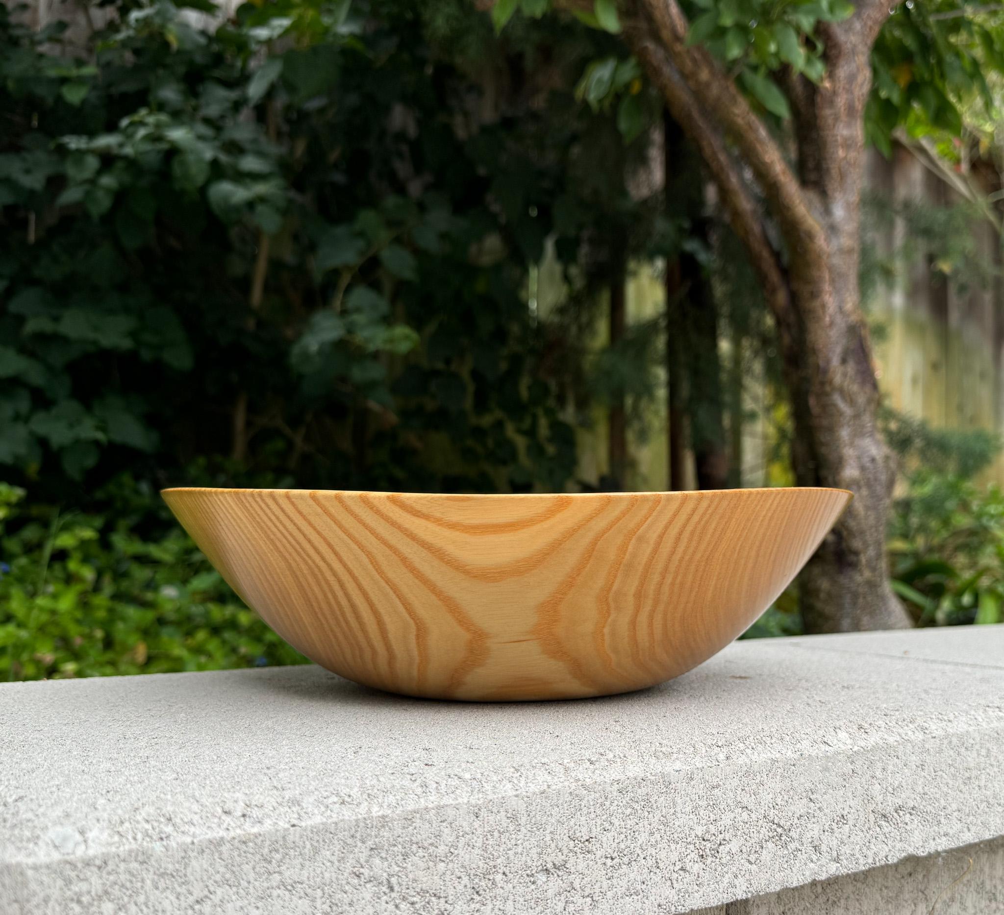 American David Lory Woodworker Black Ash Studio Turned Decorative Bowl, 2009