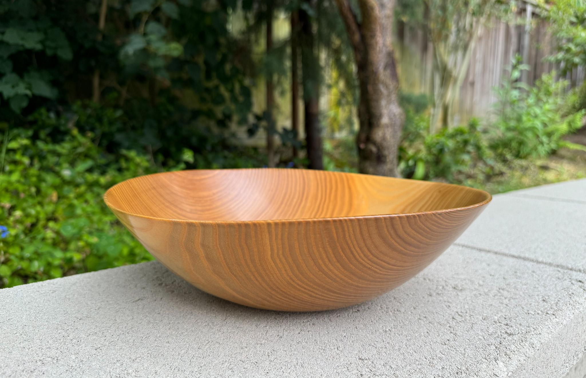 David Lory Woodworker Black Ash Studio Turned Decorative Bowl, 2009 1