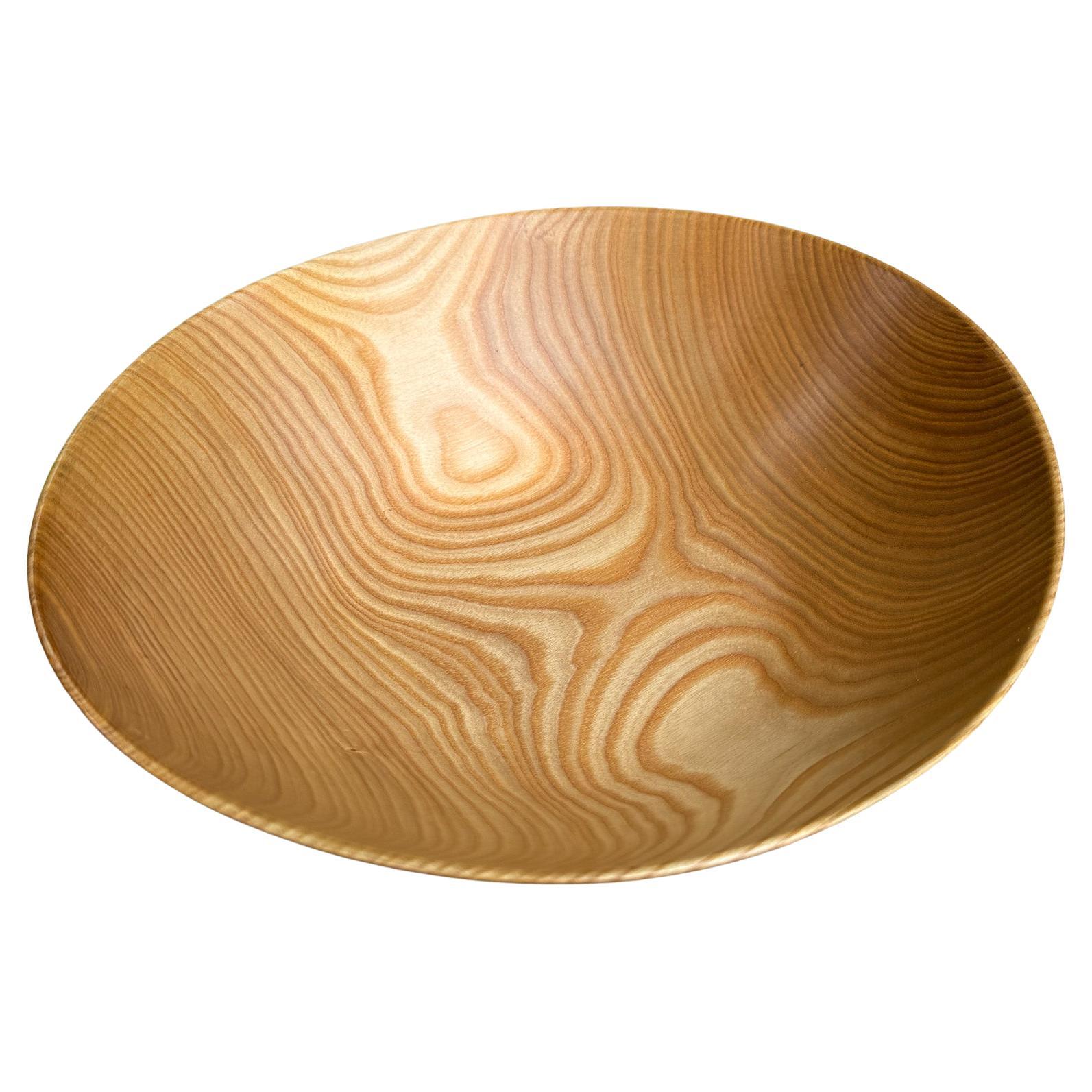 David Lory Woodworker Black Ash Studio Turned Decorative Bowl, 2009