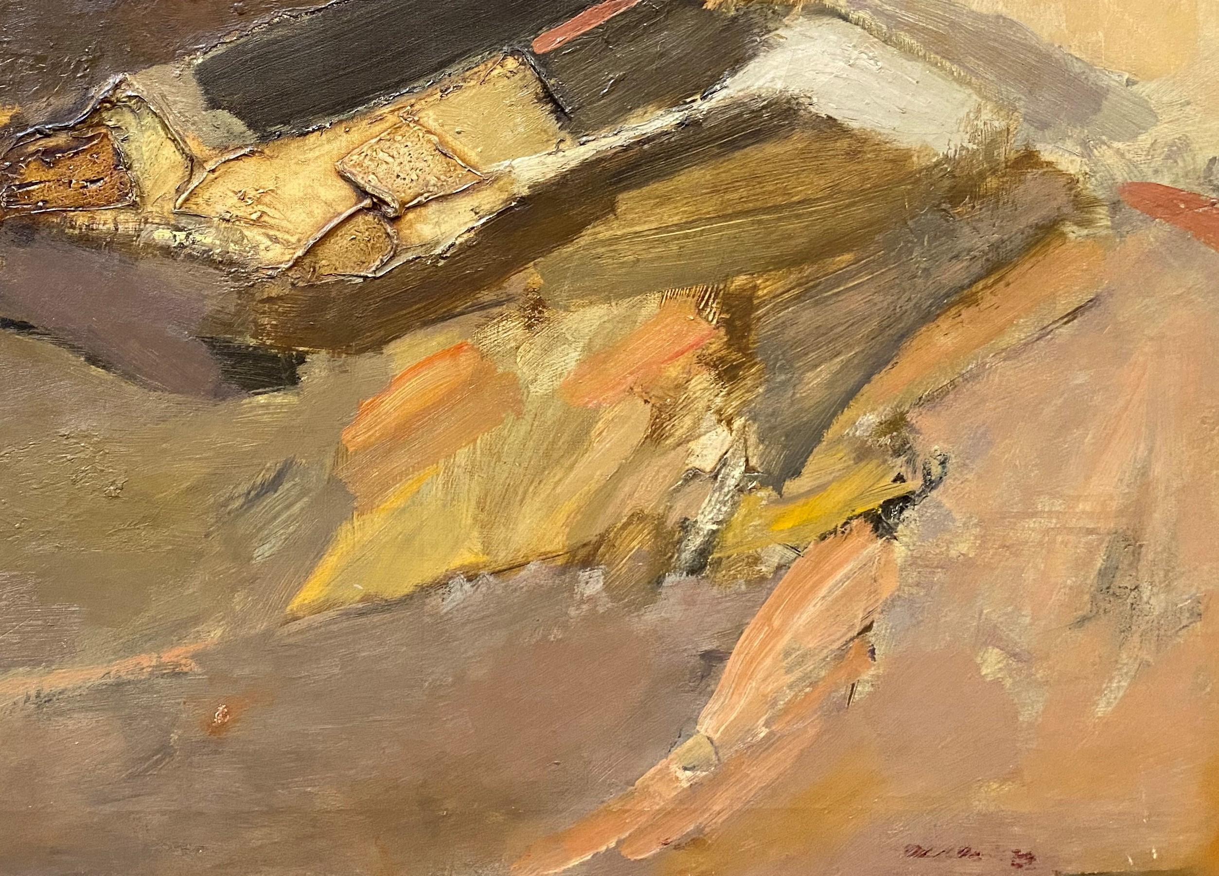 Abstrakt in Brown-Tönen (Abstrakter Expressionismus), Painting, von David Lund