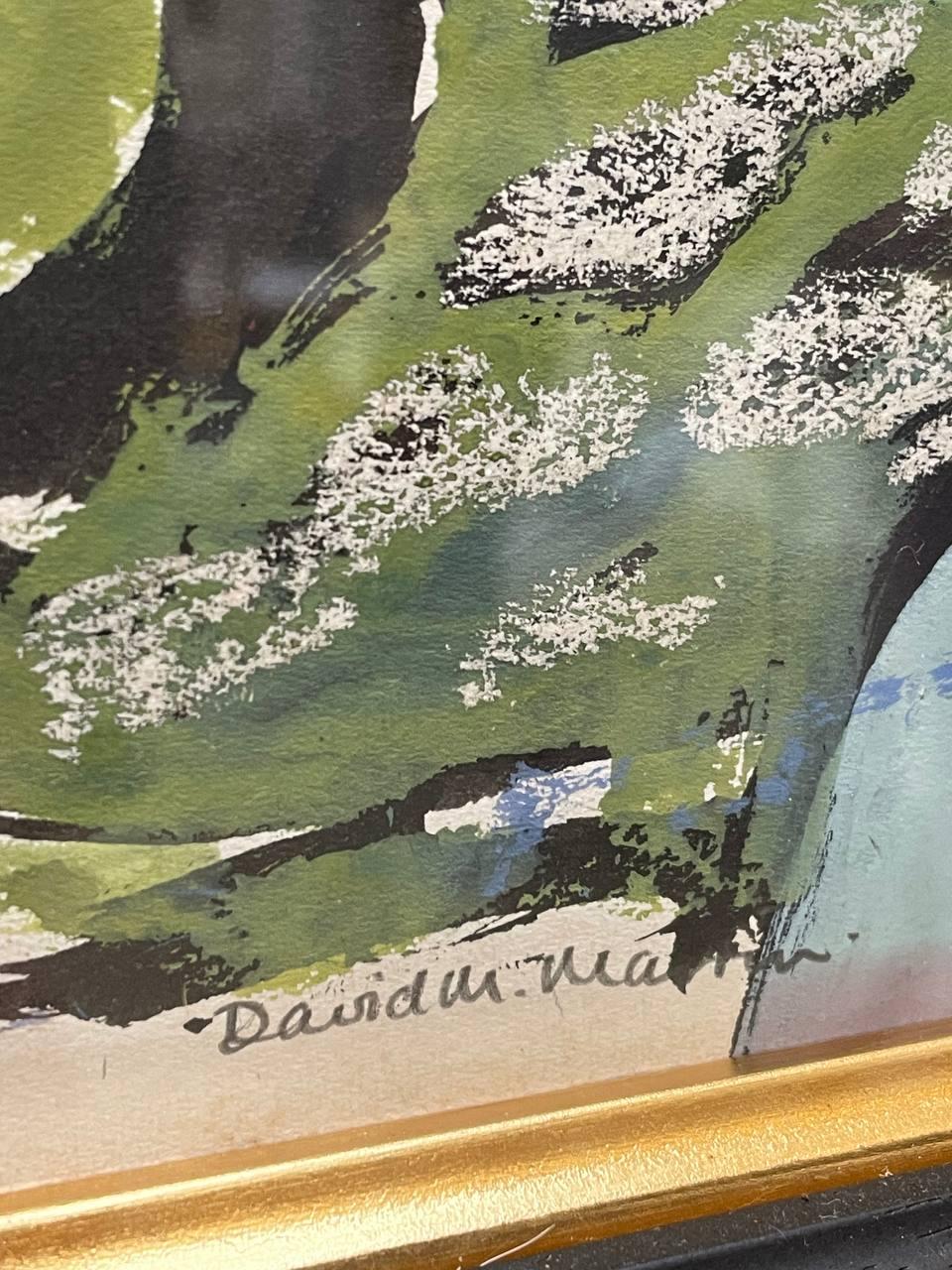 DAVID M MARTIN RSW RGI (1922-2018)
One of Scotland's finest 20th Century still life and landscape painters. He studied at Glasgow School of Art and also trained in textile design, which influenced his painting style. His work was exhibited at the
