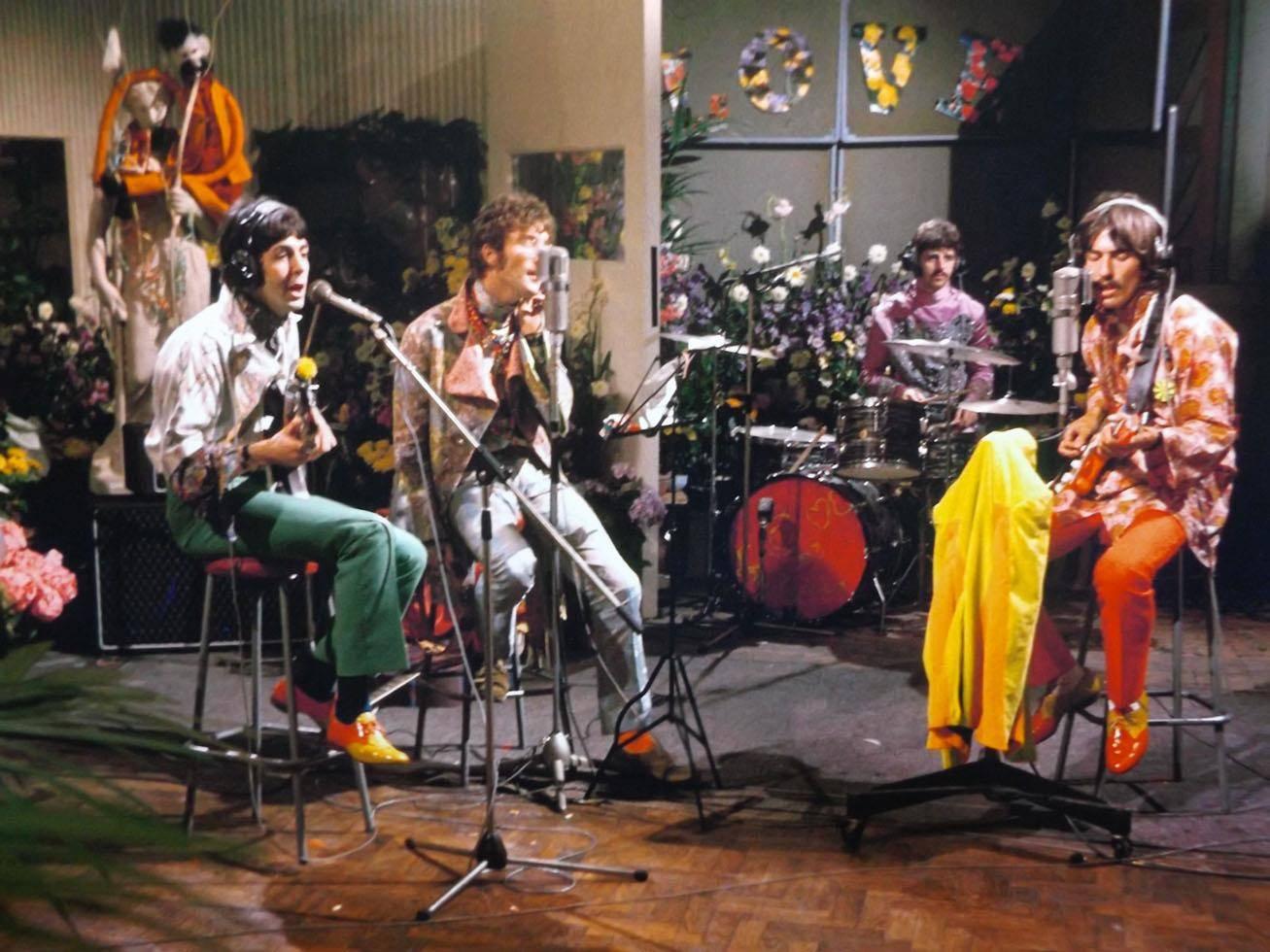David Mangus Color Photograph - The Beatles, Abbey Road Studios, London, 1967