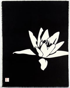 Lirio Blanco - Serigrafía Minimalista Pop Art