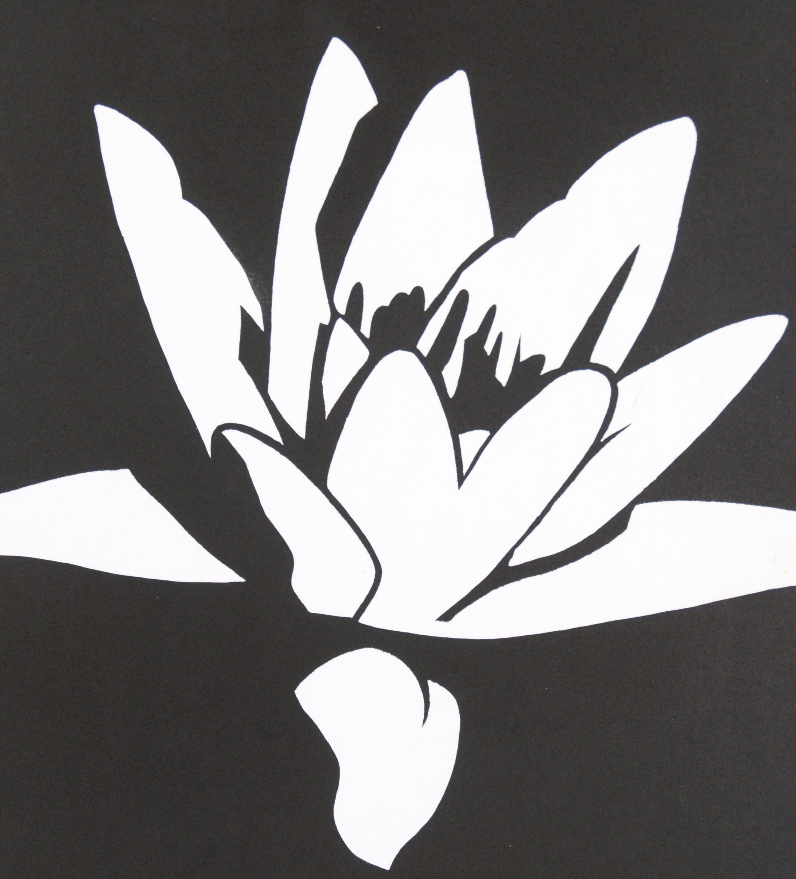 White Lily - Sérigraphie Pop Art minimaliste - Contemporain Print par David Mar