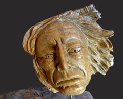 Totem Head; David R. Maracle; carved mountain talc stone