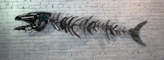 David Marshall Abstract Wall Sculpture Mural Fish Canobio Aluminium Outdoor