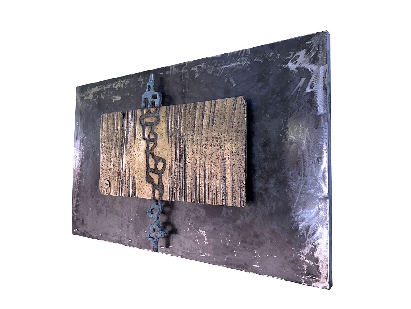 Modern Metal Mural Abstract Wall Sculpture 