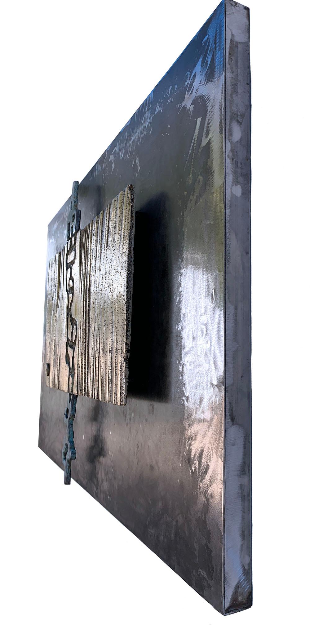 Abstrakte Skulptur „CIRCUMFLEX“ von David Marshall  Wandleuchte aus Metall für den Außenbereich  im Angebot 4