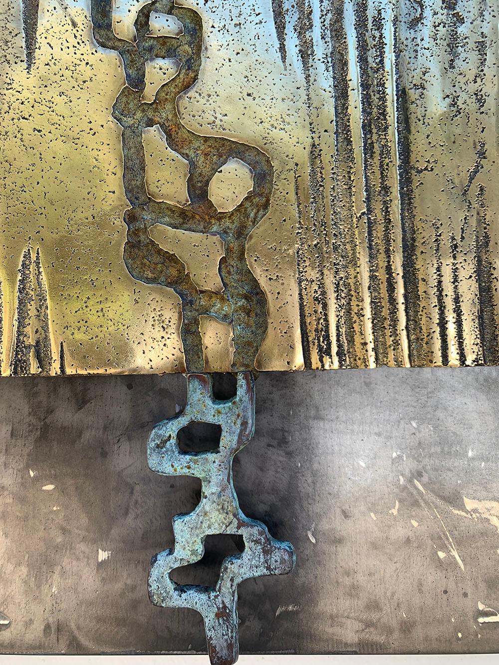 Abstrakte Skulptur „CIRCUMFLEX“ von David Marshall  Wandleuchte aus Metall für den Außenbereich  im Angebot 6