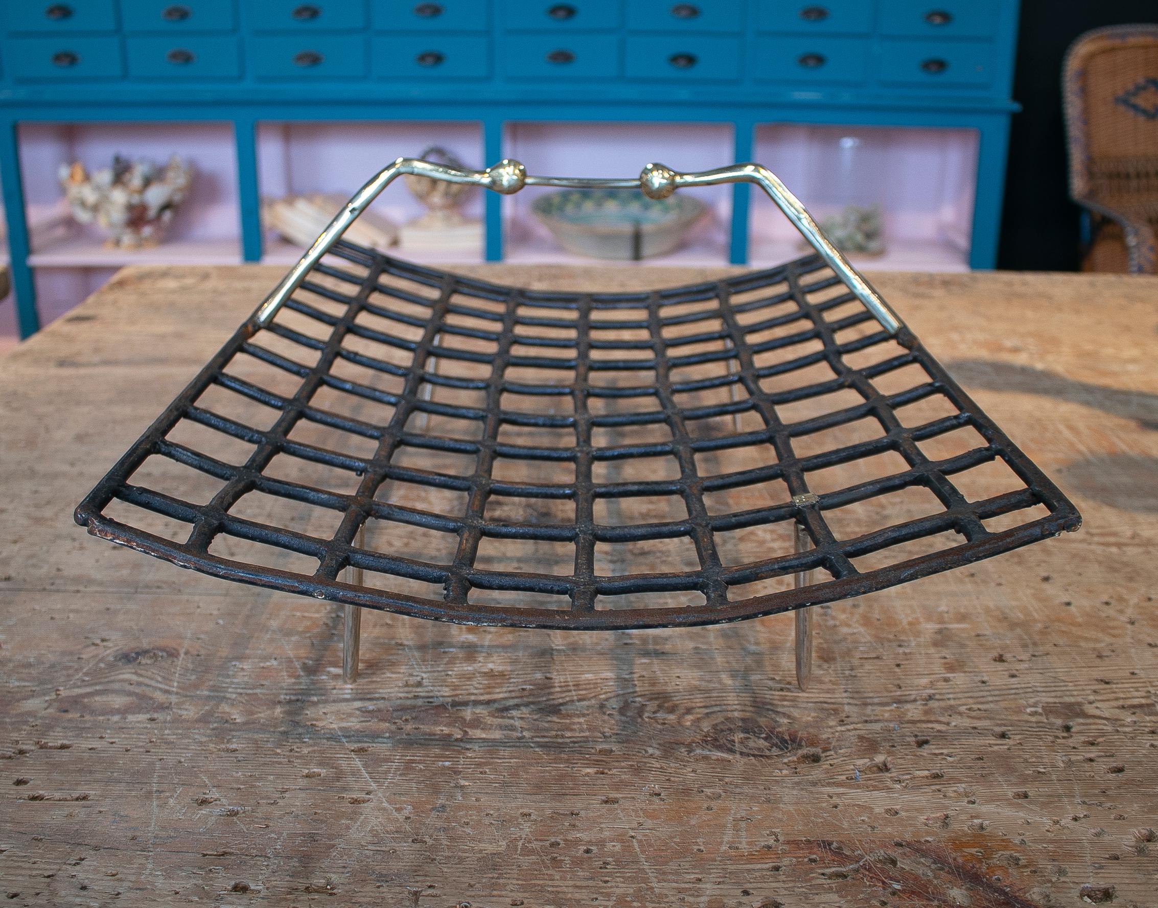 David Marshall, 1980s Bronze and Iron Magazine Rack For Sale 1