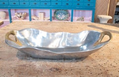 David Marshall, 1980s Signed Two-Tone Bronze Fruit Tray