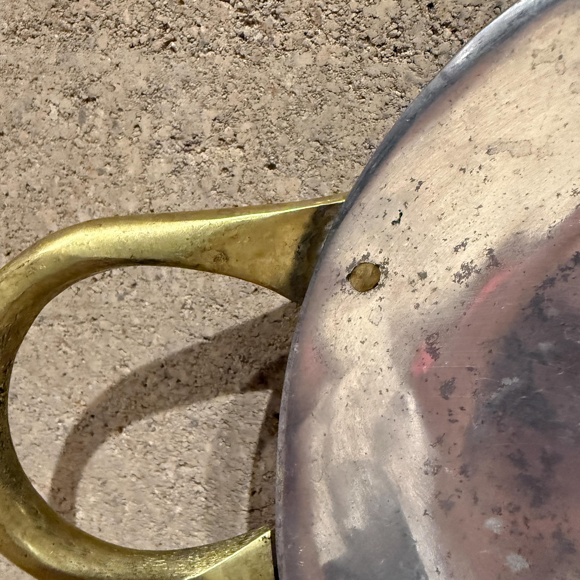 David Marshall Aluminum Brass Serving Platter Mid Century Modern For Sale 2