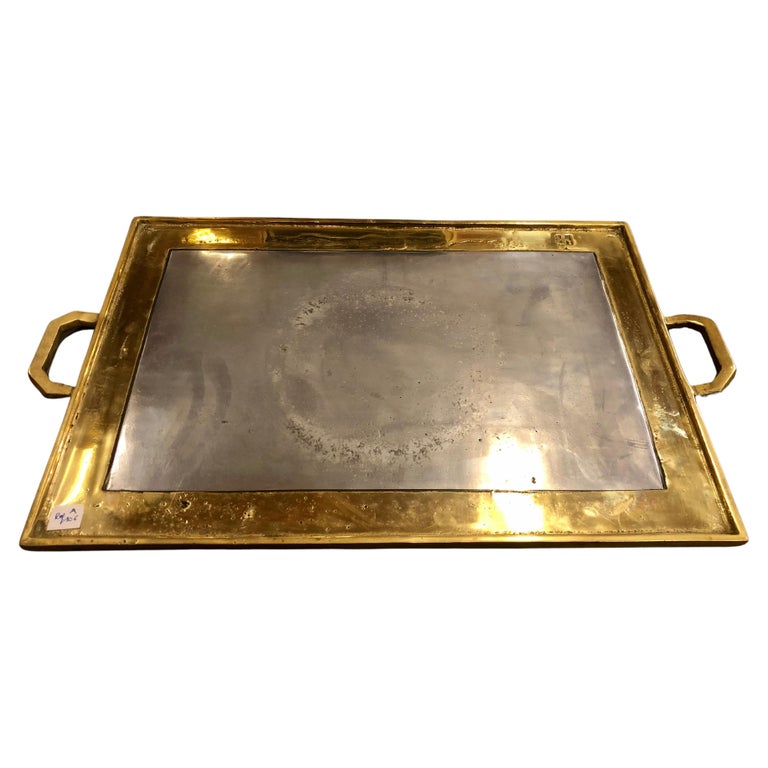 1970 David Marshall Bronze Platter at 1stDibs
