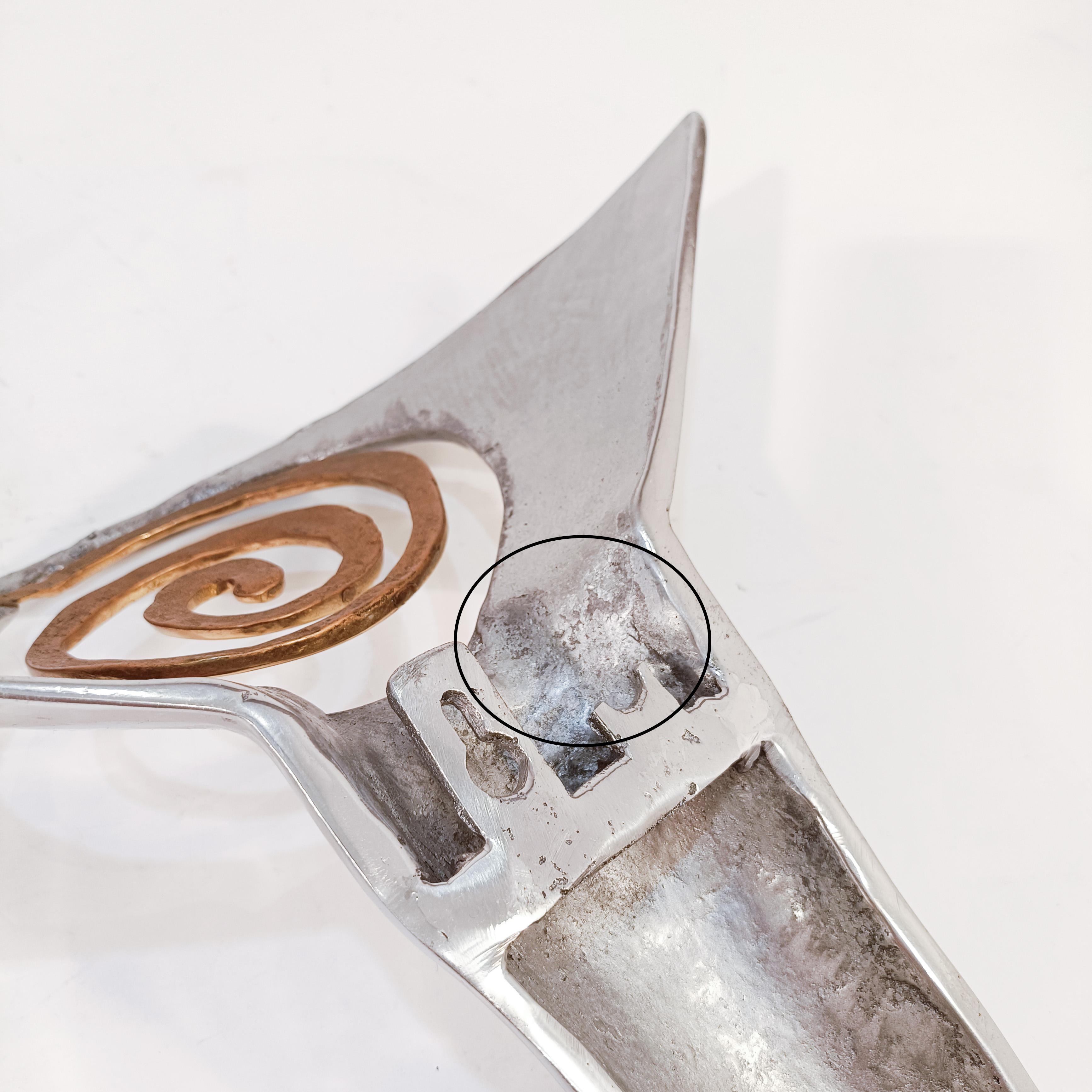 David Marshall. Brutalistische Wandskulpturen aus Aluminium und Messing, Spanien, 1970er Jahre im Angebot 11