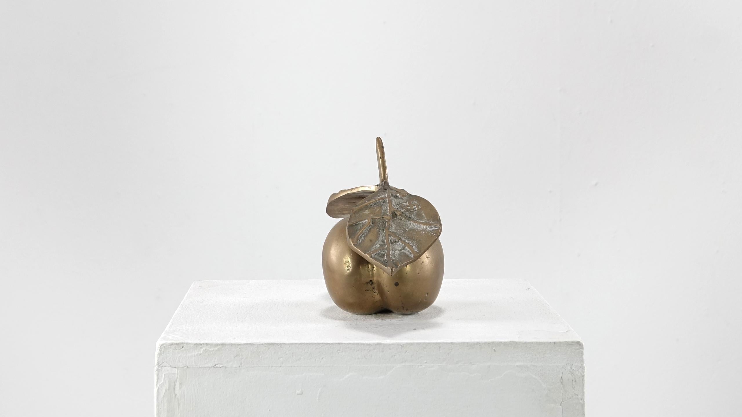 Aluminum David Marshall Desenos Brass Apple Sculpture