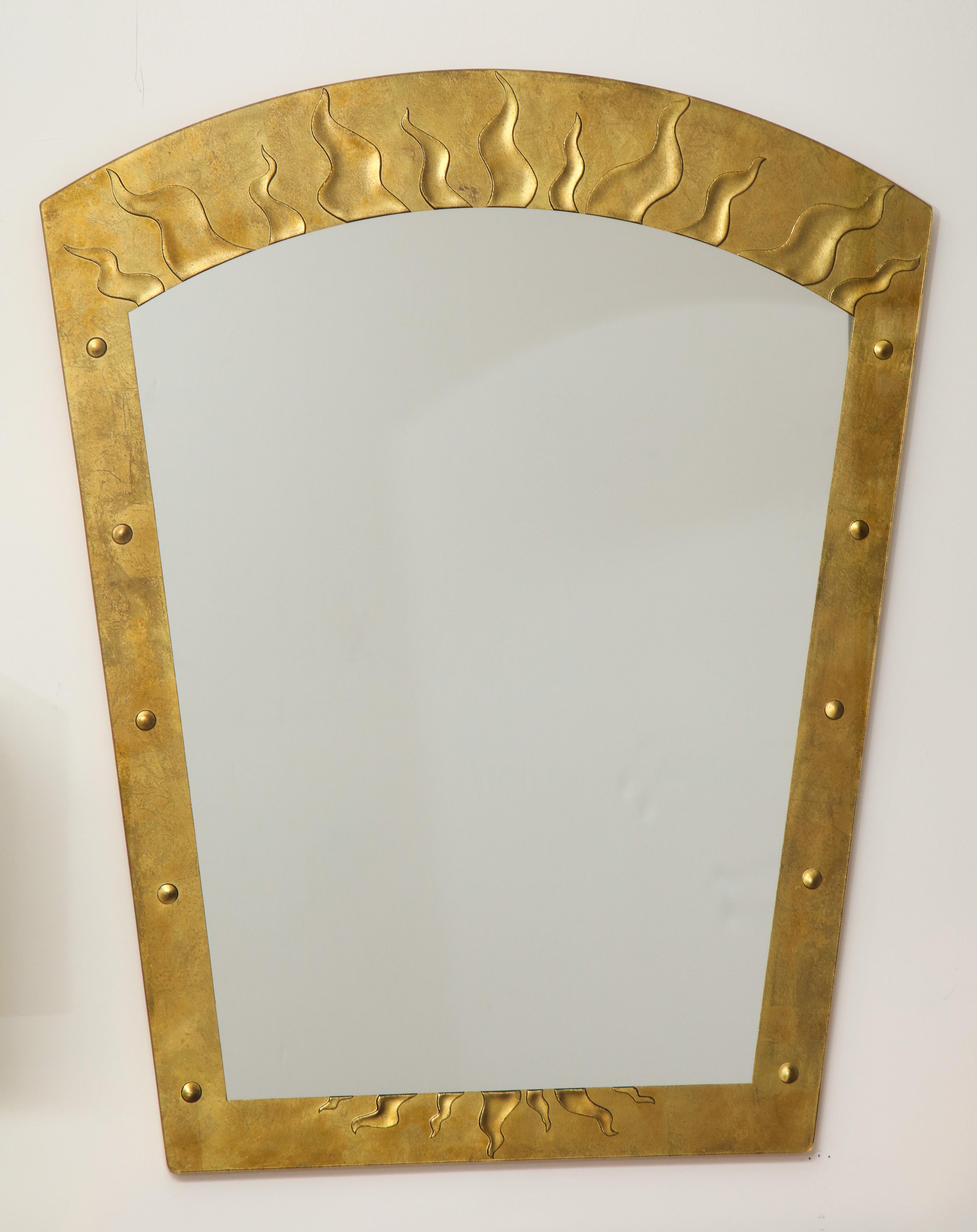 David Marshall Èglomisé Wall Mirror For Sale 1