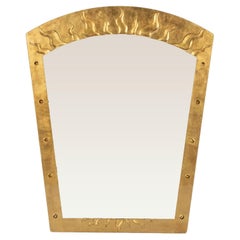 David Marshall Gold Vergoldeter Églomisé Wandspiegel David Marshall Gold Vergoldeter Églomisé Wandspiegel
