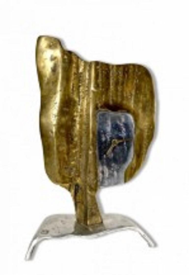 David Marshall Skulpturale Uhr, 1970er-Jahre, Brutalismus (Moderne der Mitte des Jahrhunderts) im Angebot