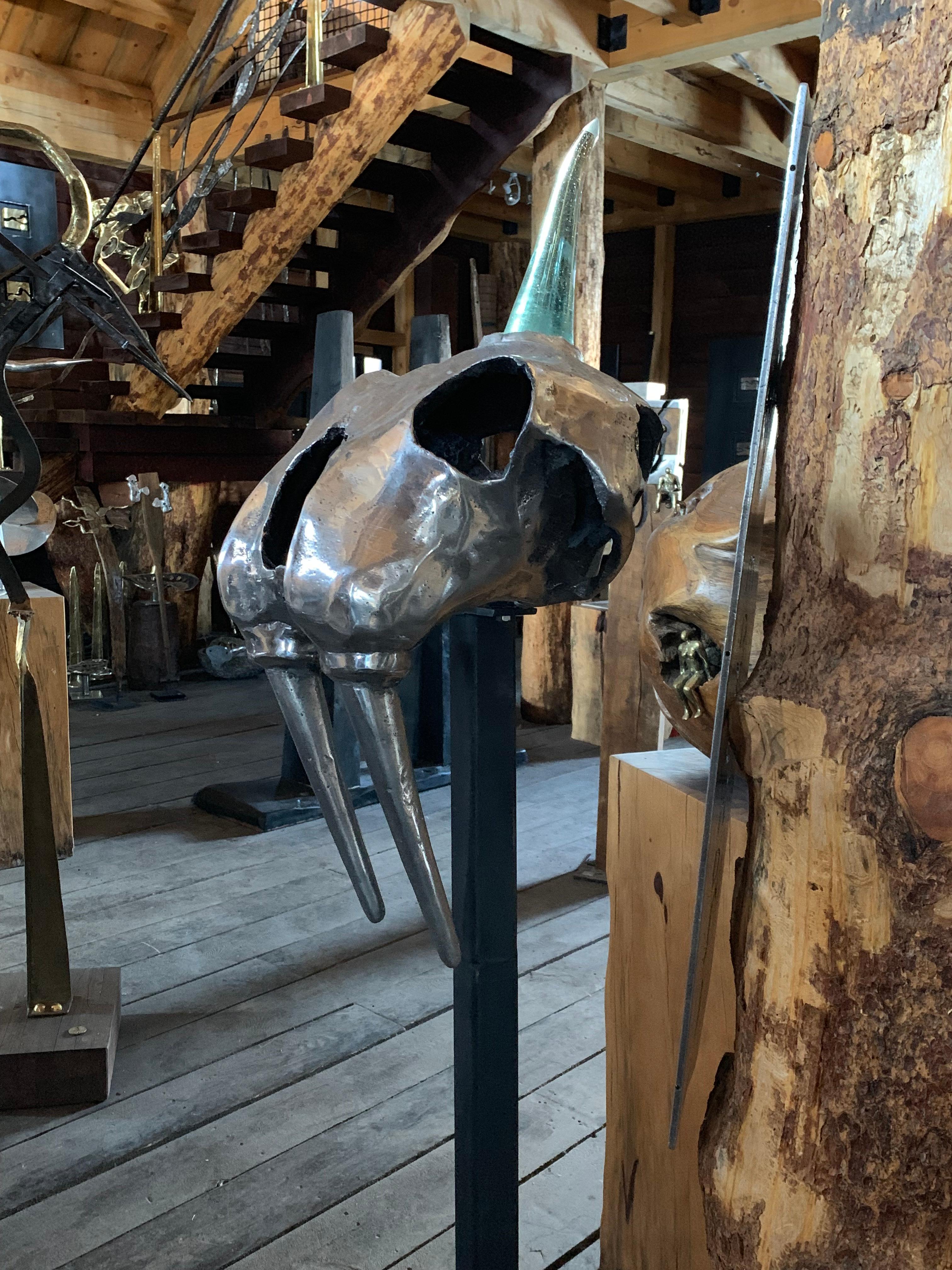 Die moderne Outdoor-Indoor-Skulptur 