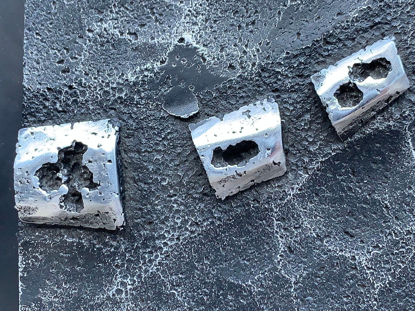 Abstrakte Wandskulptur Modernes Metall Wandbild   Aluminium Stahl 