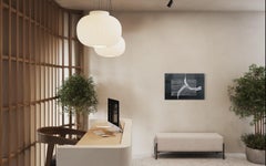 "Head Waters" Murale astratto Alluminio Acciaio Argento Nero Made in Spain