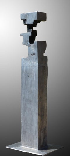 Sculpture abstraite moderne Foresight en aluminium coulé fabriquée en Espagne