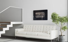 Mural " Front Range " Modern Wall Hanging Sculpture Aluminium Silver Black Steel