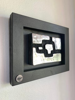 Mural  " Interlocked "  Abstract Wall Sculpture Metal Aluminium