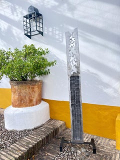"Tephra" Abstract Garden or  Indoor Sculpture Cast Aluminum, Steel 