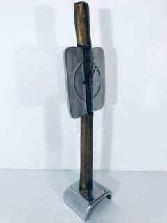 Skulpturale Uhr von David Marshall, signiert