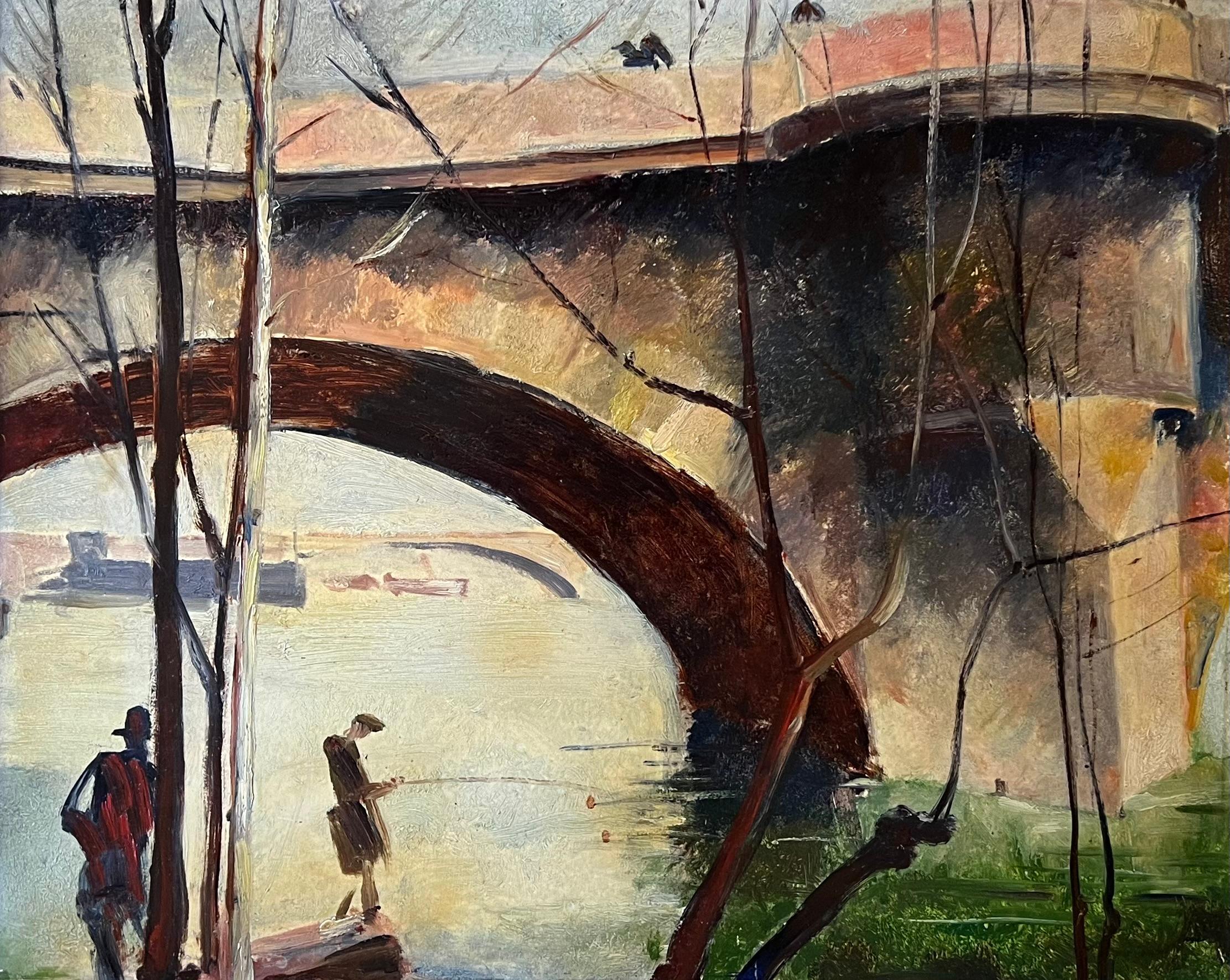 David McCosh Landscape Painting - Ponte Neuf (The Old Bridge)