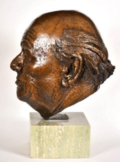 Sir Thomas Homes Sellors - Bronze Bust Portrait Sculpture Medical Surgeon