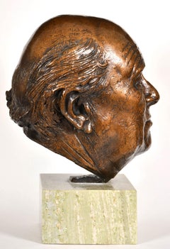 Sir Thomas Homes Sellors - Bronze Bust Portrait Sculpture Medical Surgeon