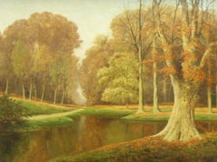 Vintage Autumnal Meadow Landscape