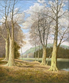 Landschaft bei Arundel", Öl auf Leinwand von Claughton Pellew