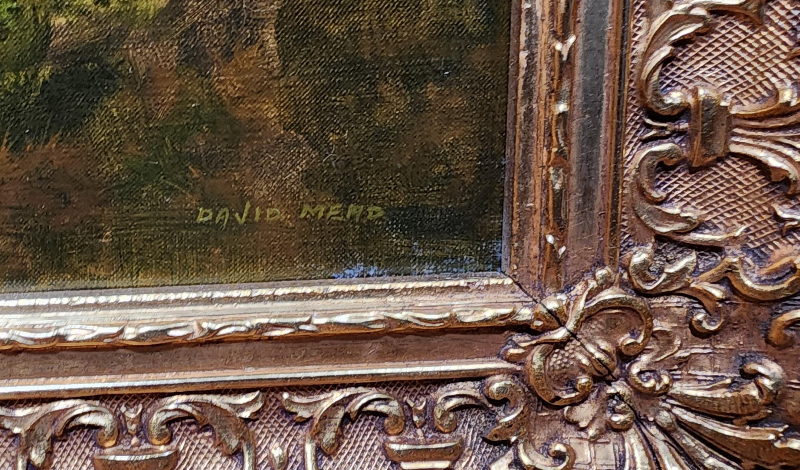 Der Obere Llugwy, Nordwales, Britische Landschaft (Realismus), Painting, von David Mead