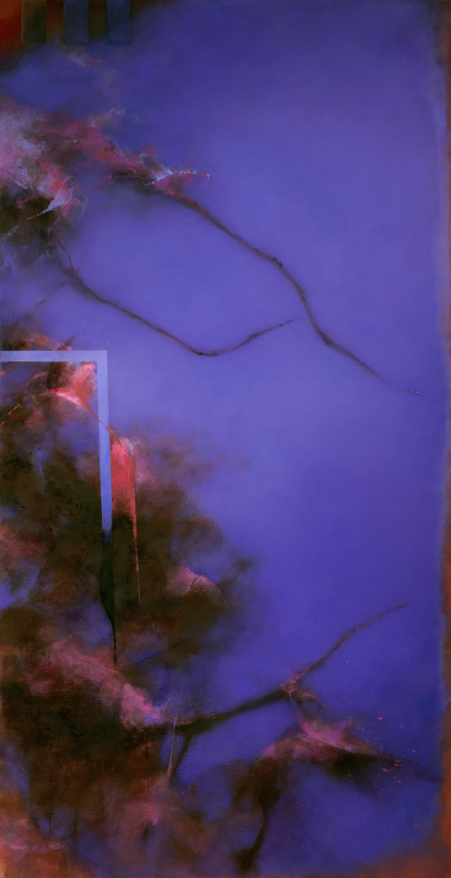 David Mellen Abstract Painting - Oil on Linen: "Inverse"