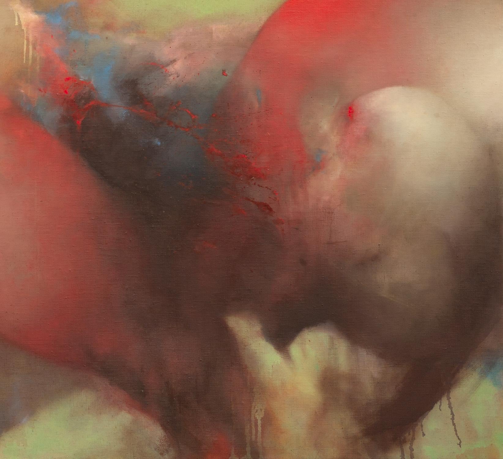 Olio su lino: 'Iena' - Painting Contemporaneo di David Mellen