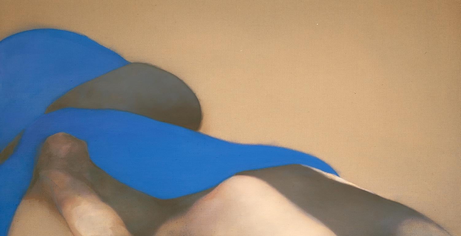 Olio su lino: 'In Birdshadow (a sinistra) - Painting di David Mellen