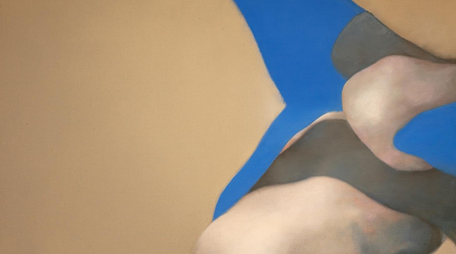 Olio su lino: 'All'ombra degli uccelli (a destra)' - Painting Contemporaneo di David Mellen