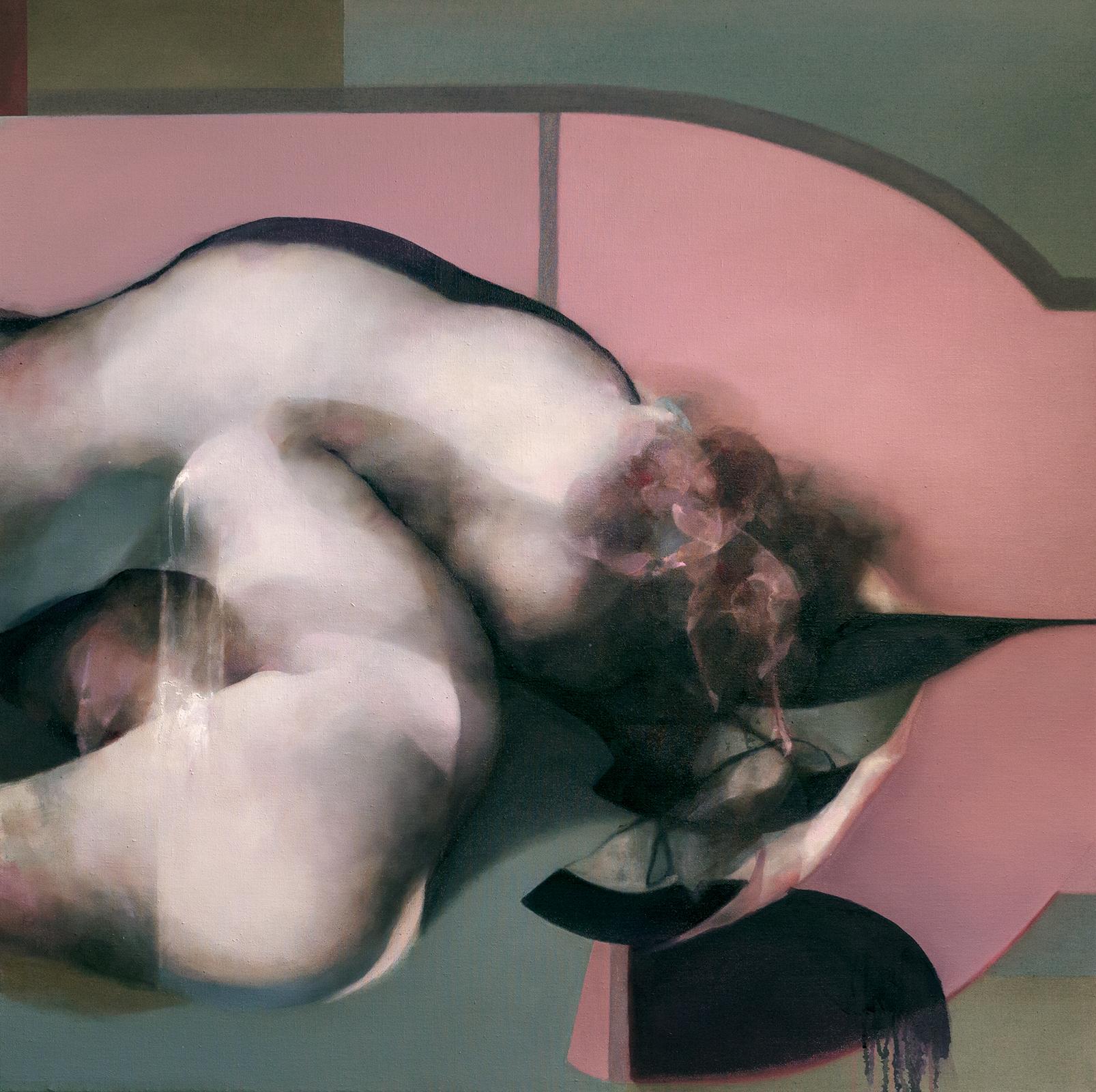 Figurative Painting di David Mellen - Pittura a olio: "Cieco