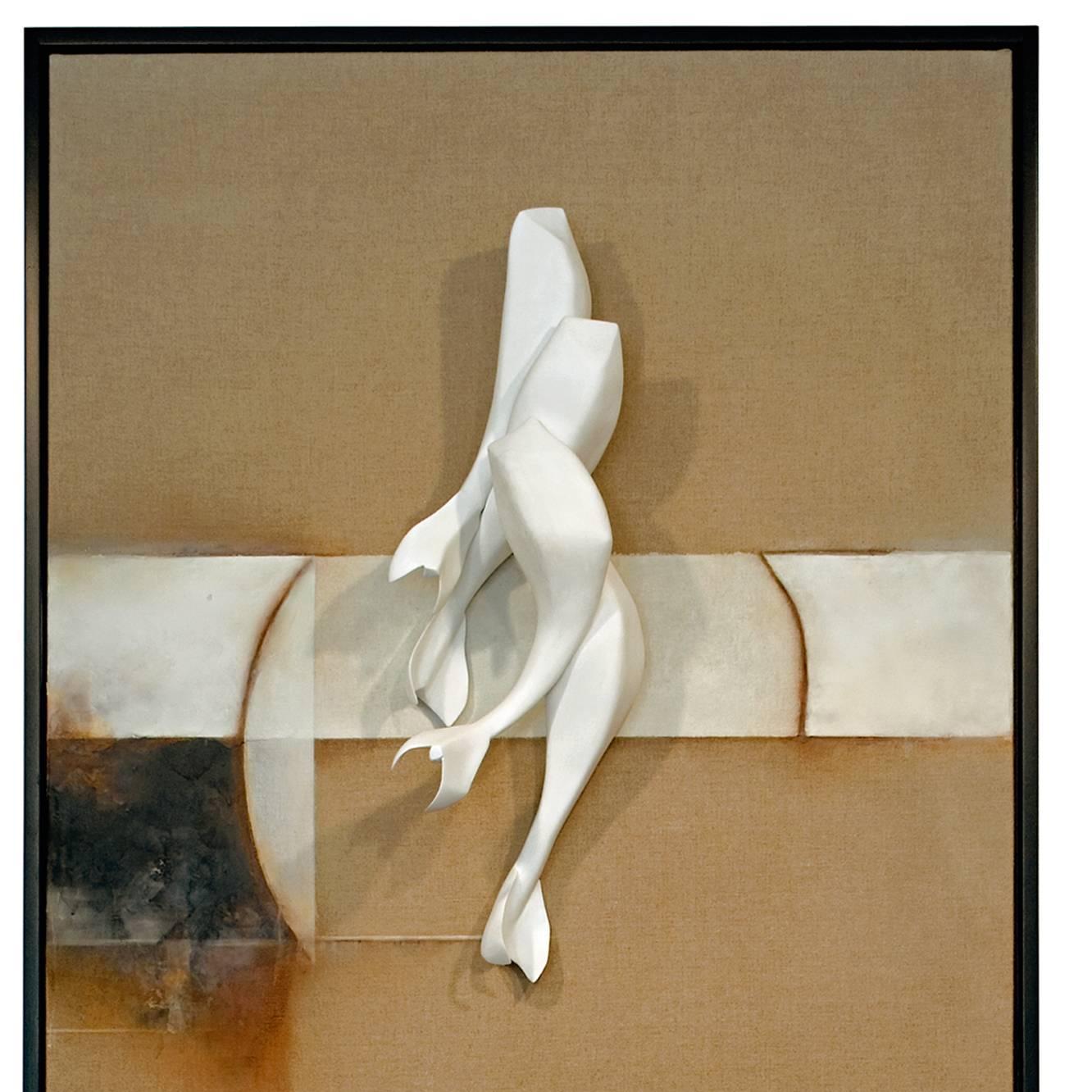 Large Pigment on Canvas Diptych: 'Still Stand' - Painting by David Mellen