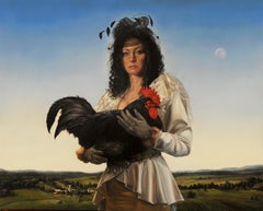 "Cock Thief, " Oil Painting