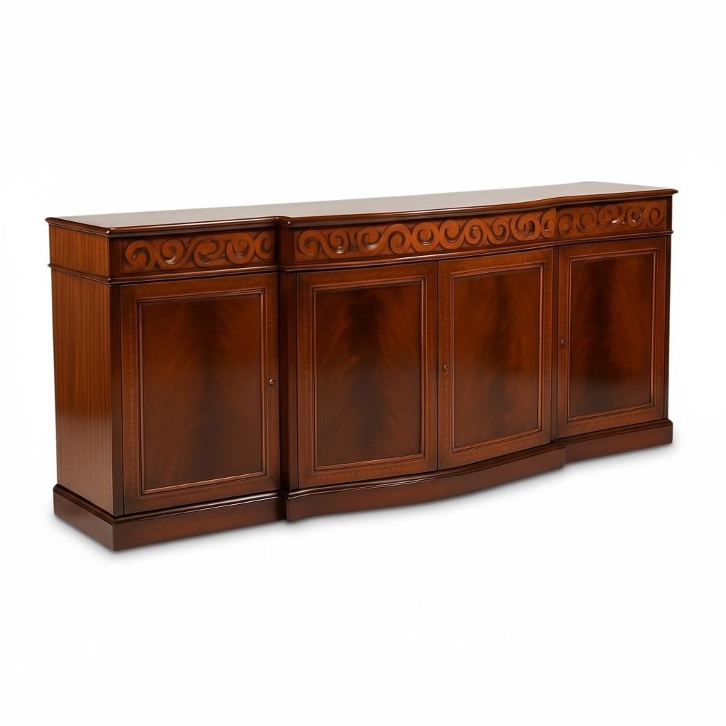 David Michael Italienisch Neo-Klassischen Stil Credenza Cabinet W / Palisander Inlay im Zustand „Gut“ im Angebot in Kennesaw, GA