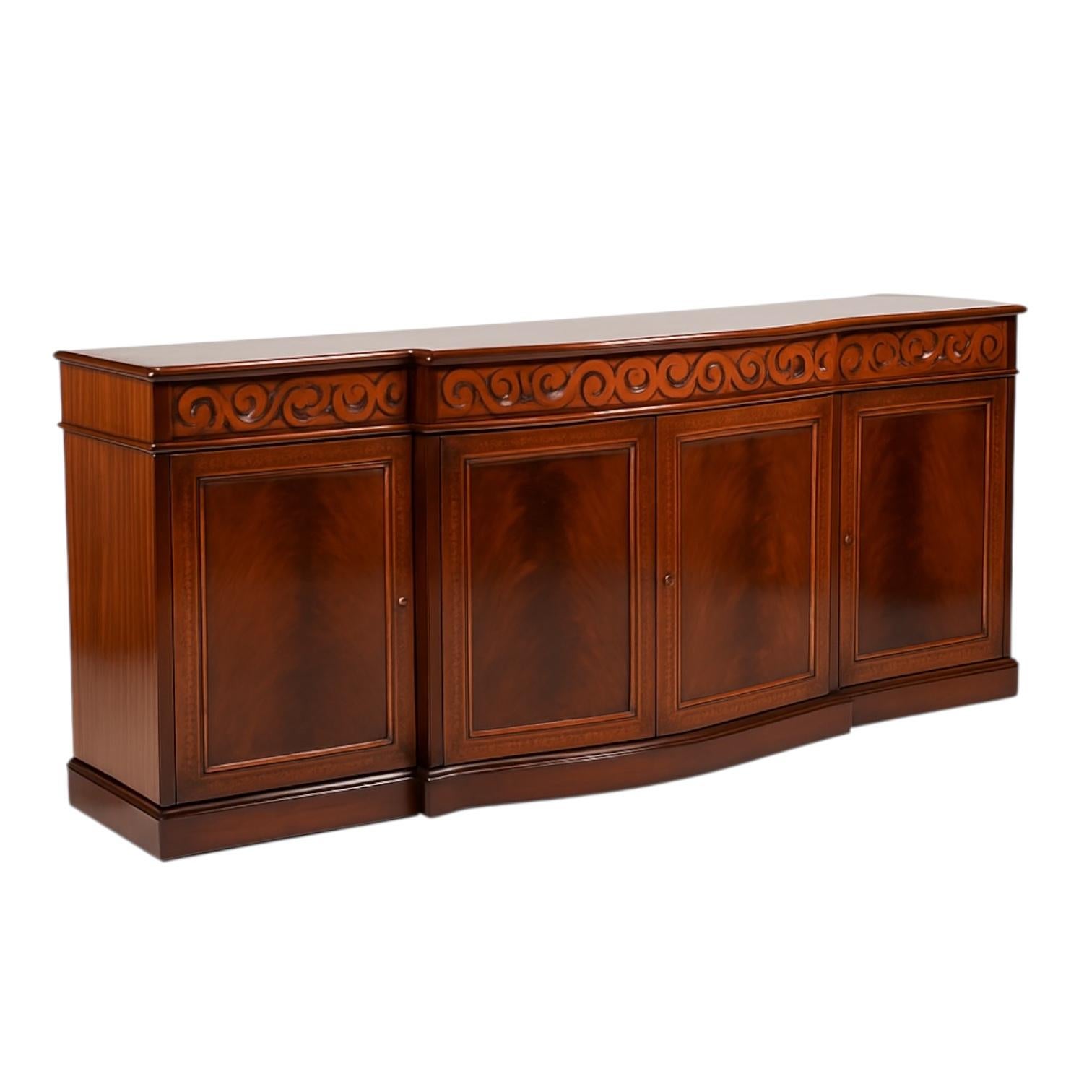 David Michael Italienisch Neo-Klassischen Stil Credenza Cabinet W / Palisander Inlay im Angebot 2