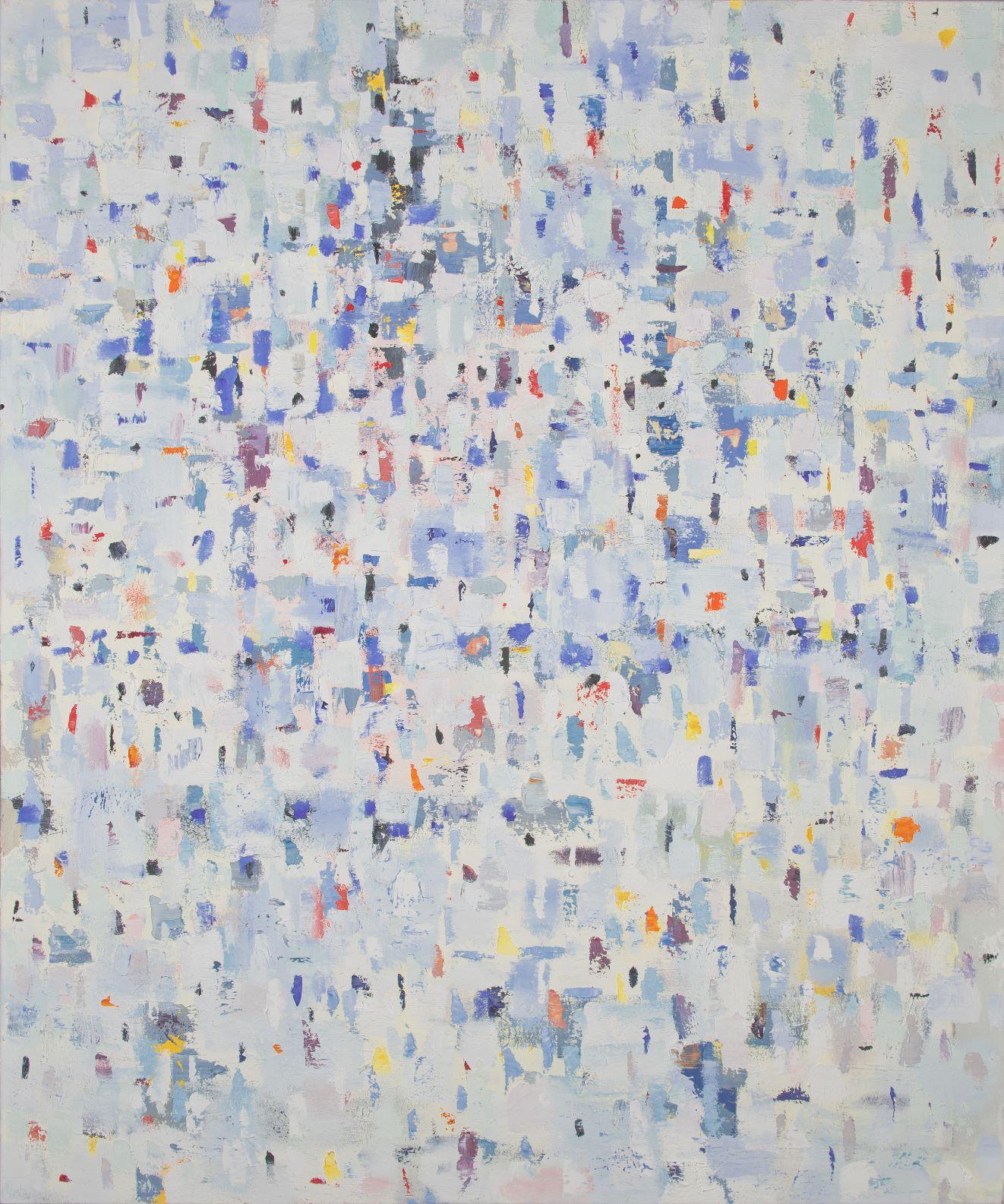 David Michael Slonim Abstract Painting - Light Rain : contemporary abstract artwork
