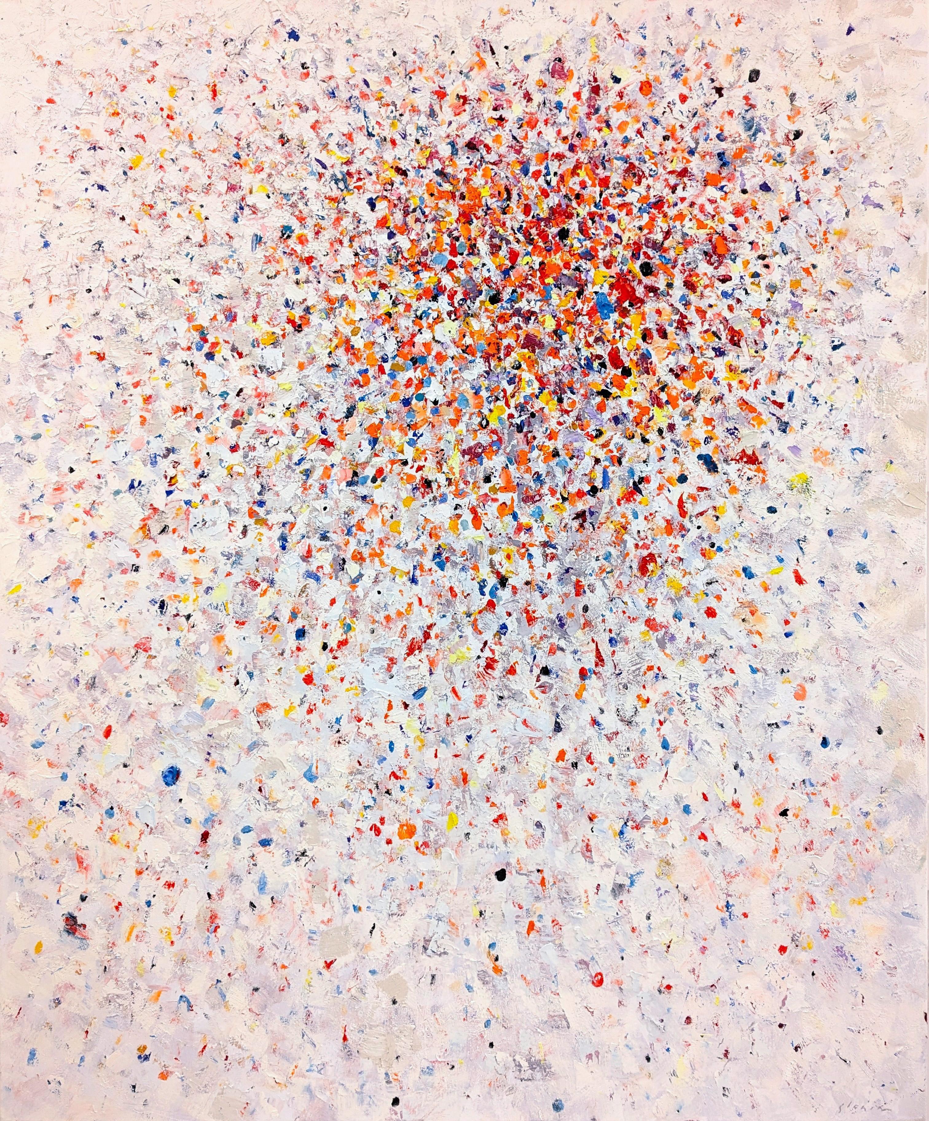 Abstract Painting David Michael Slonim - "Red Bang"