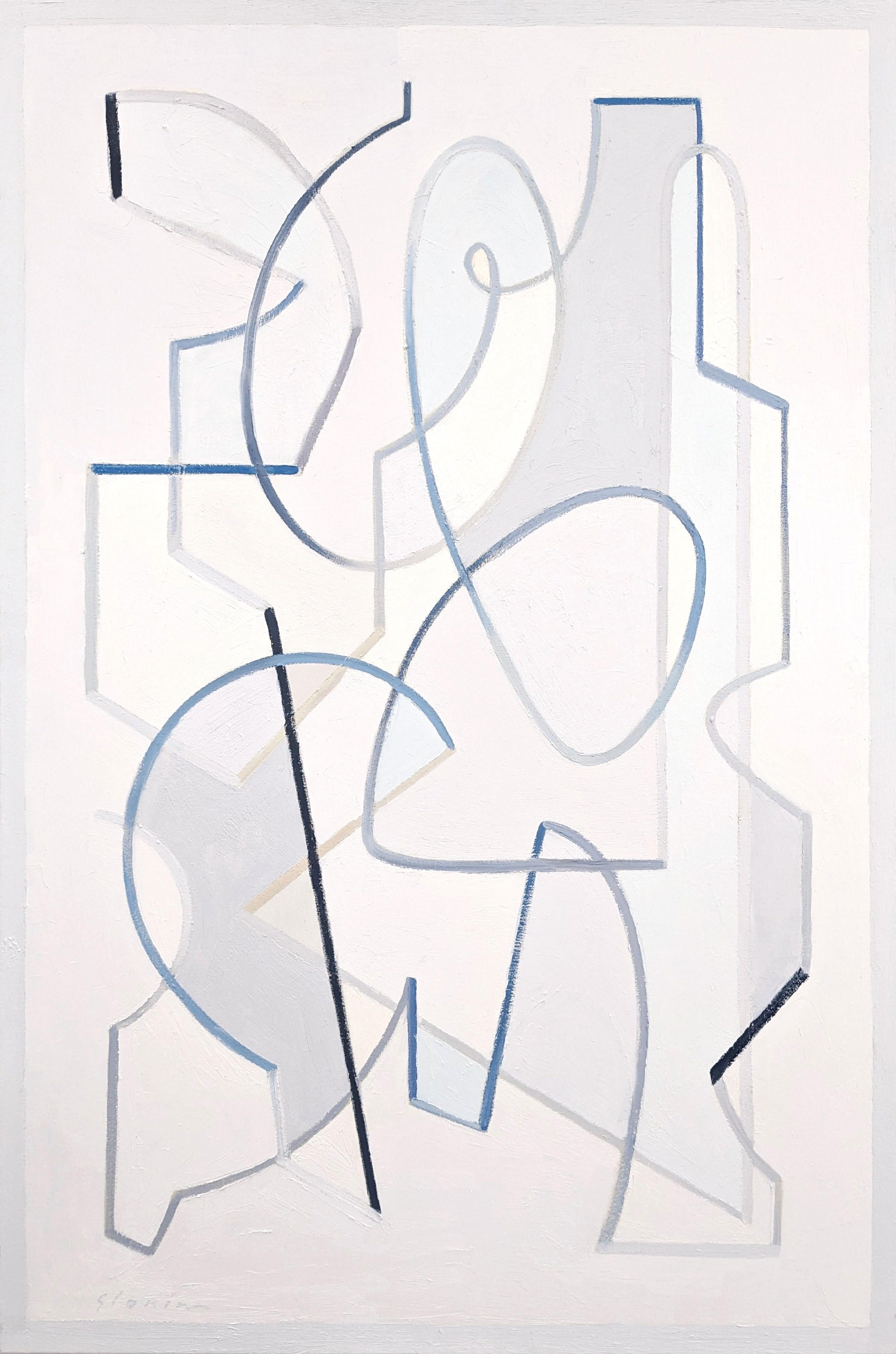 David Michael Slonim Abstract Painting - "Wind Walker"